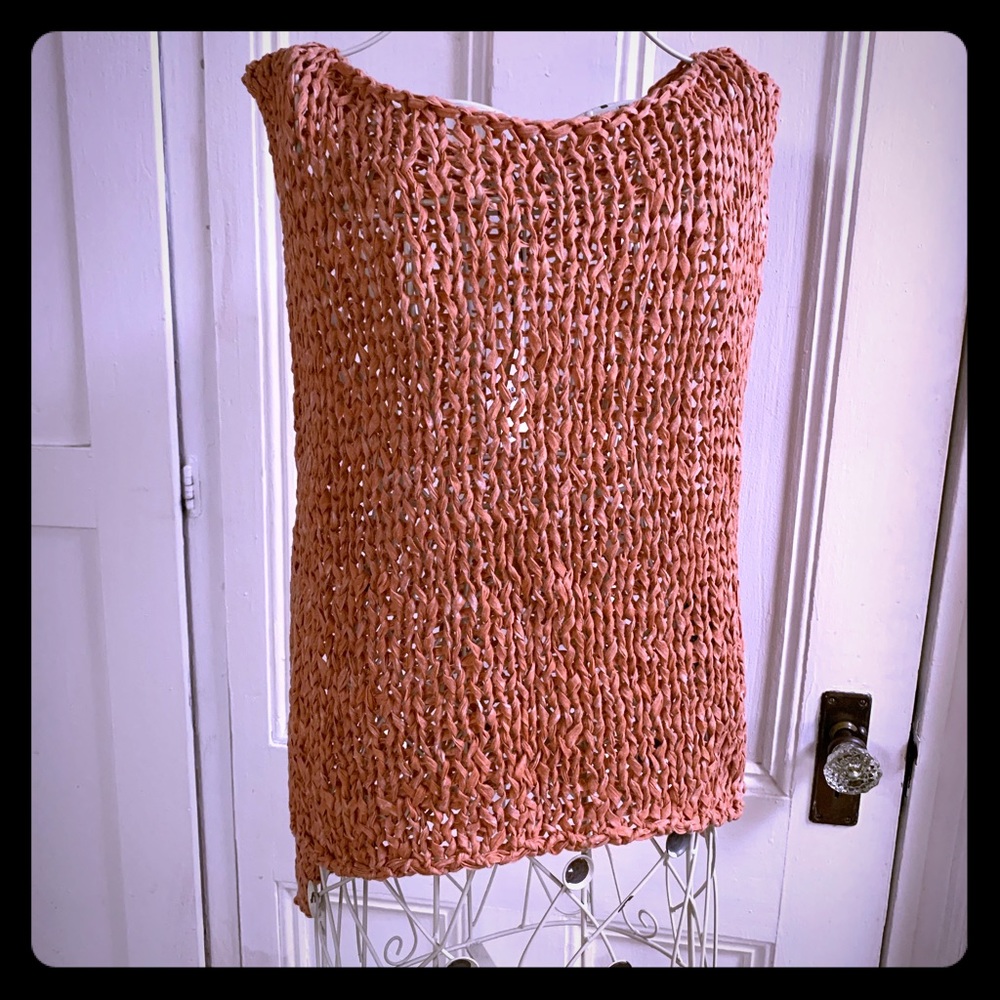 Zara knit tank in sienna